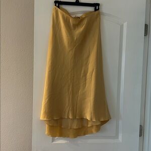 Abercrombie & Fitch Gold Satin Skirt